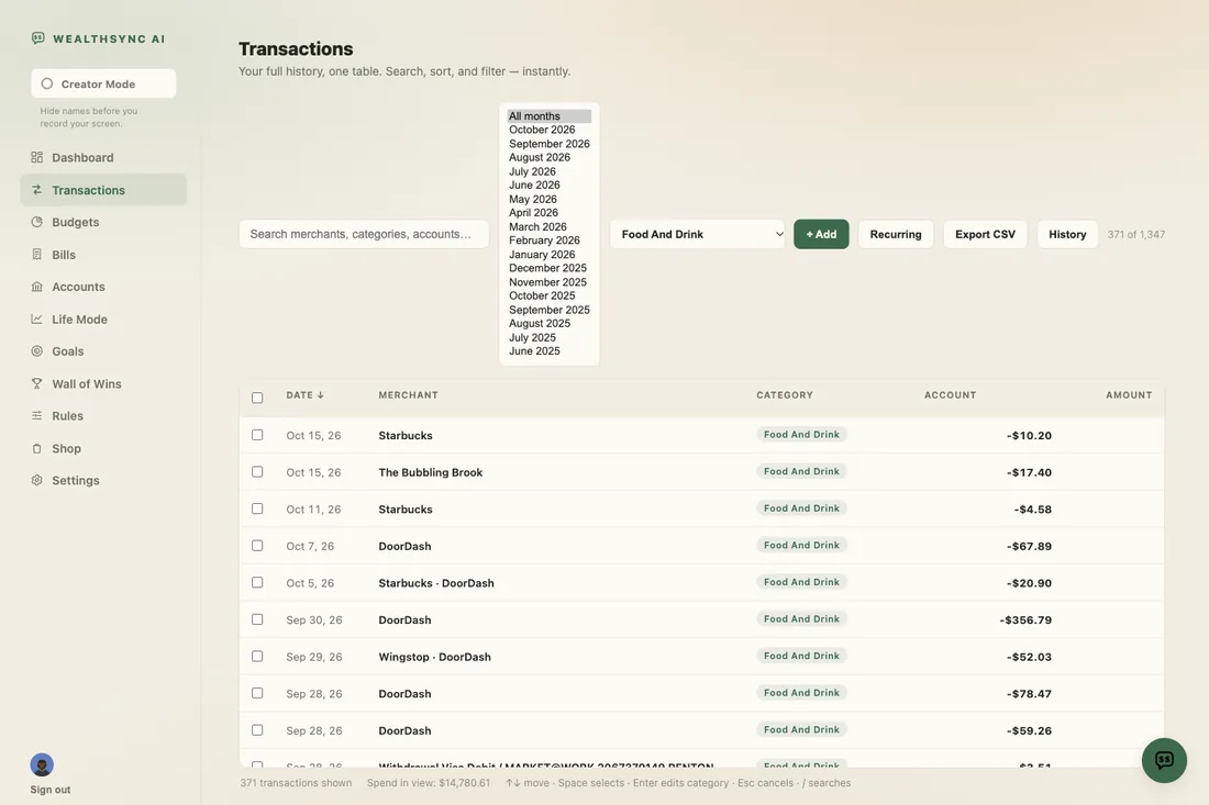 DoorDash charges appearing again and again in the transaction list